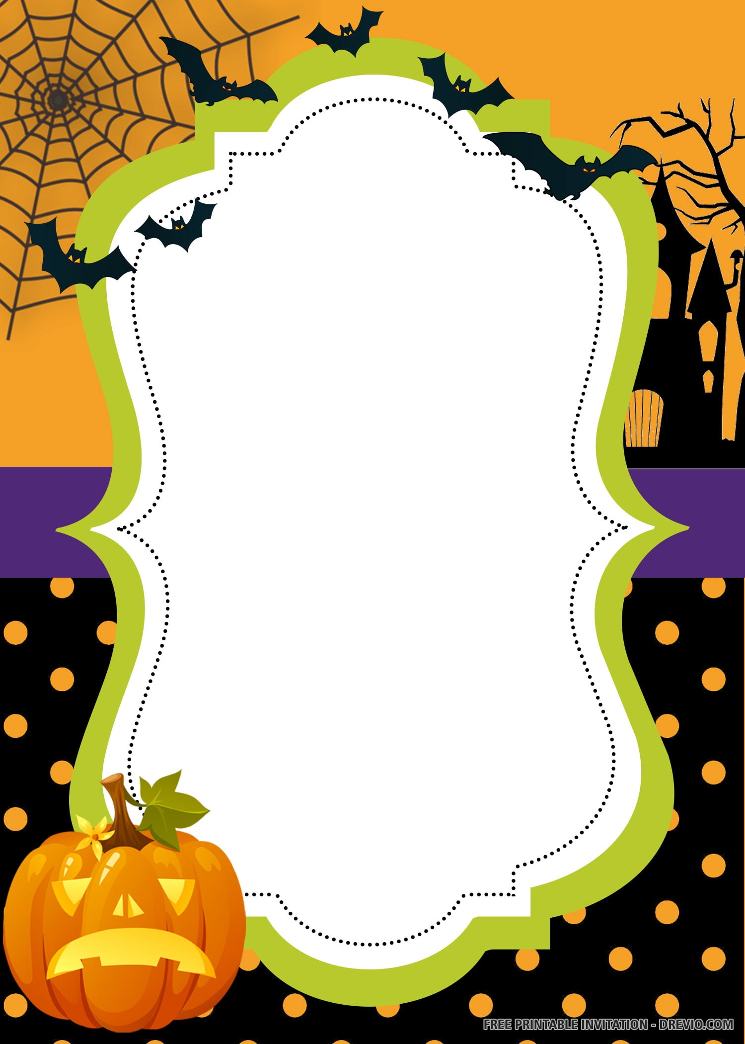 Free Printable Halloween Birthday Party Invitation Templates Download 