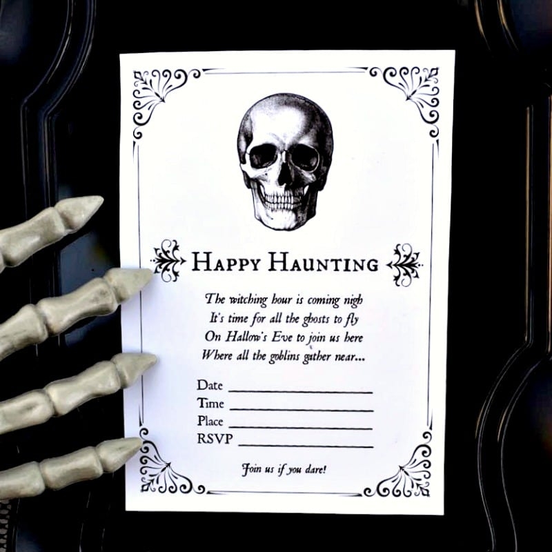 FREE Printable Halloween Invitations For Your Spooky Soiree 