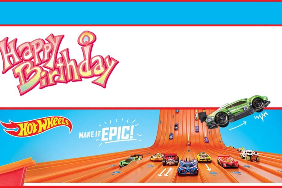 Free Printable Hot Wheels Birthday Party Invitation Invitations Online