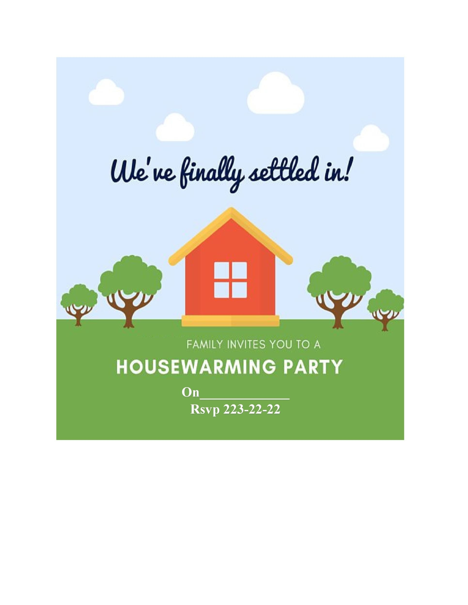 Free Printable Housewarming Invitation Template Printable Templates