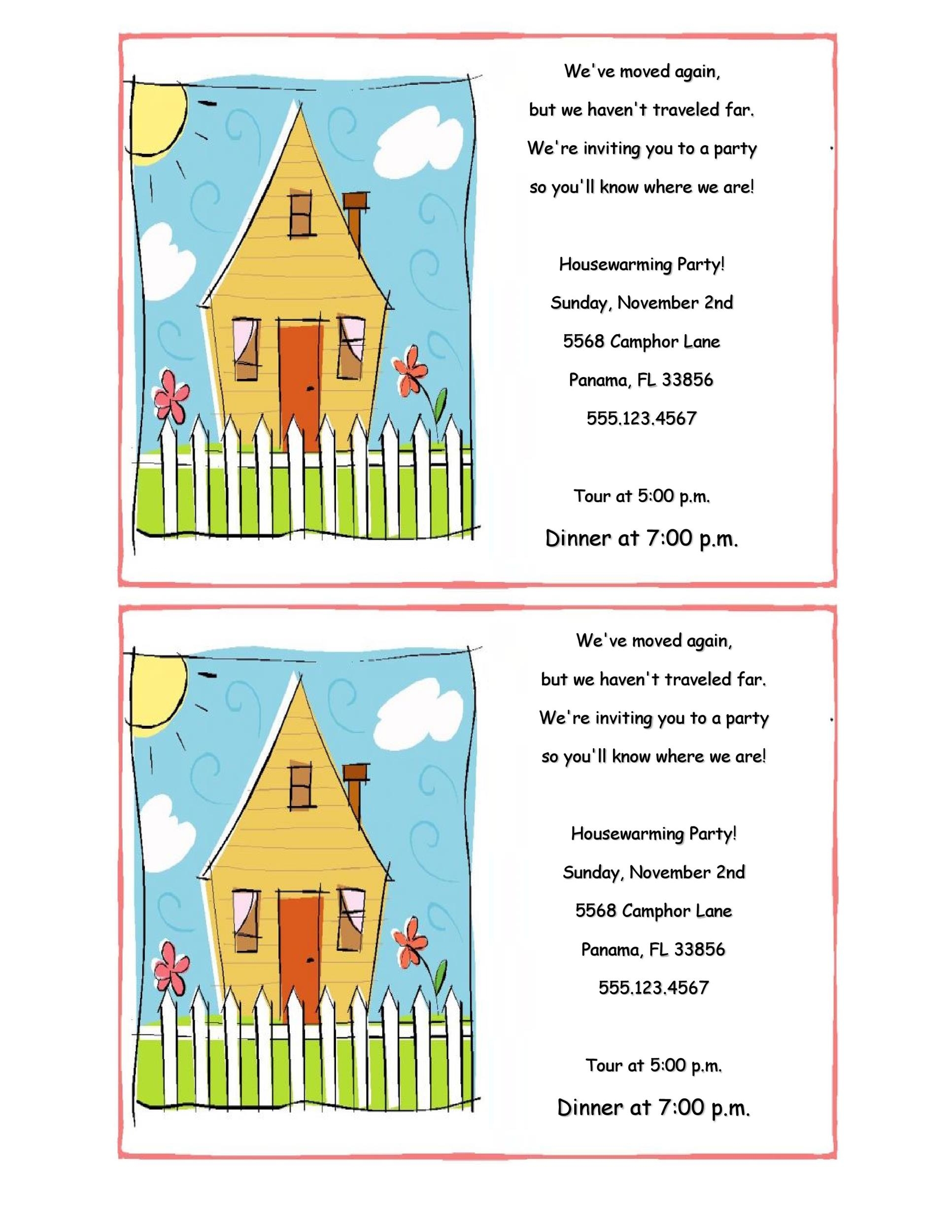 Free Printable Housewarming Invitation Template Printable Templates