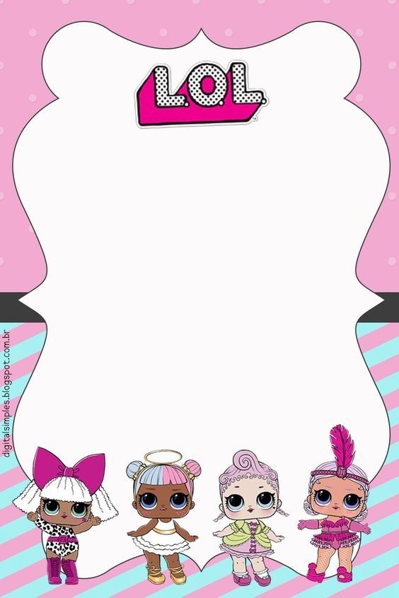 Free Printable Lol Surprise Invitation Template Printable Templates