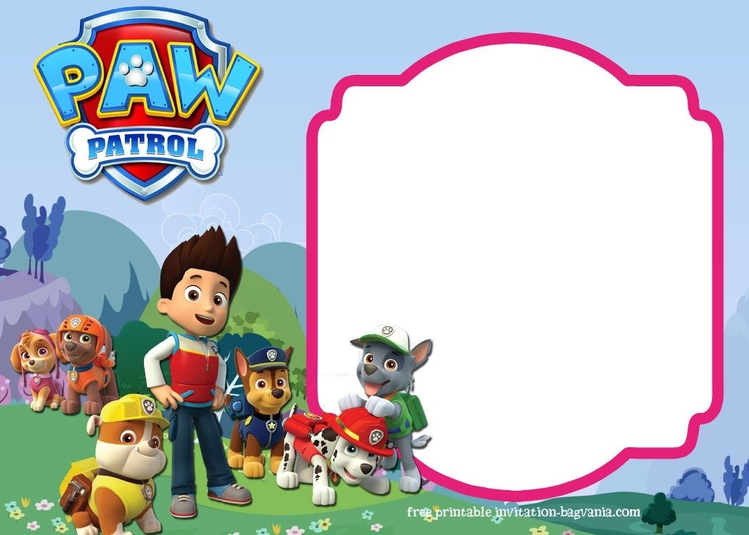 Free Printable Paw Patrol Invitations Free Printable