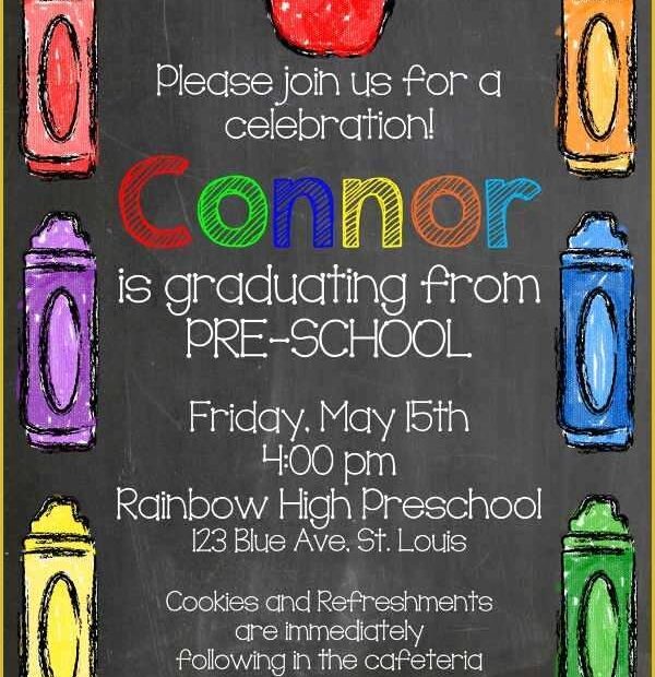 Free Printable Preschool Graduation Invitation Templates Of 42