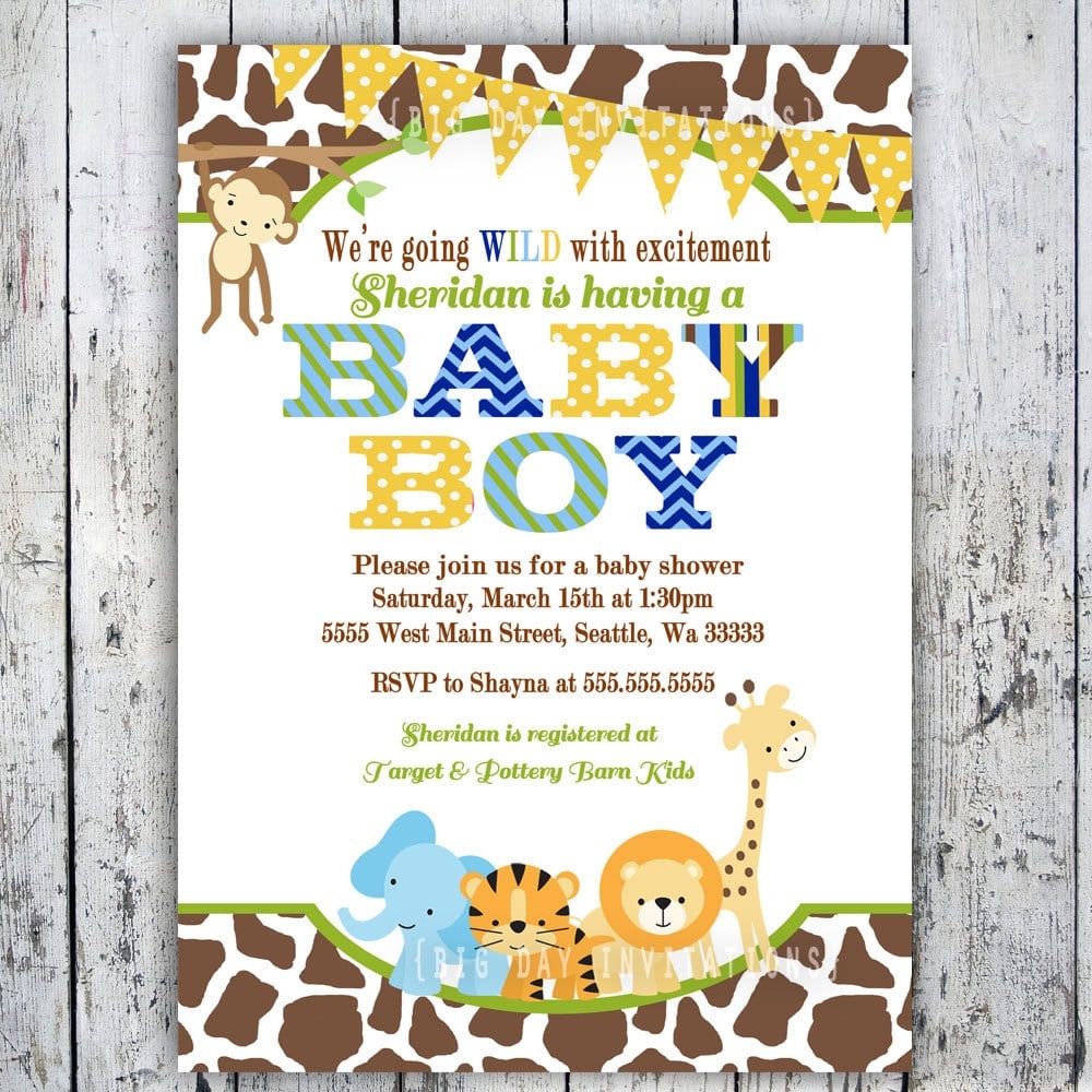 Free Printable Safari Invitation