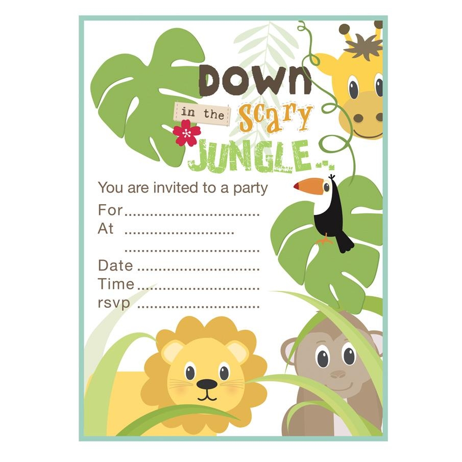 Free Printable Safari Invitation