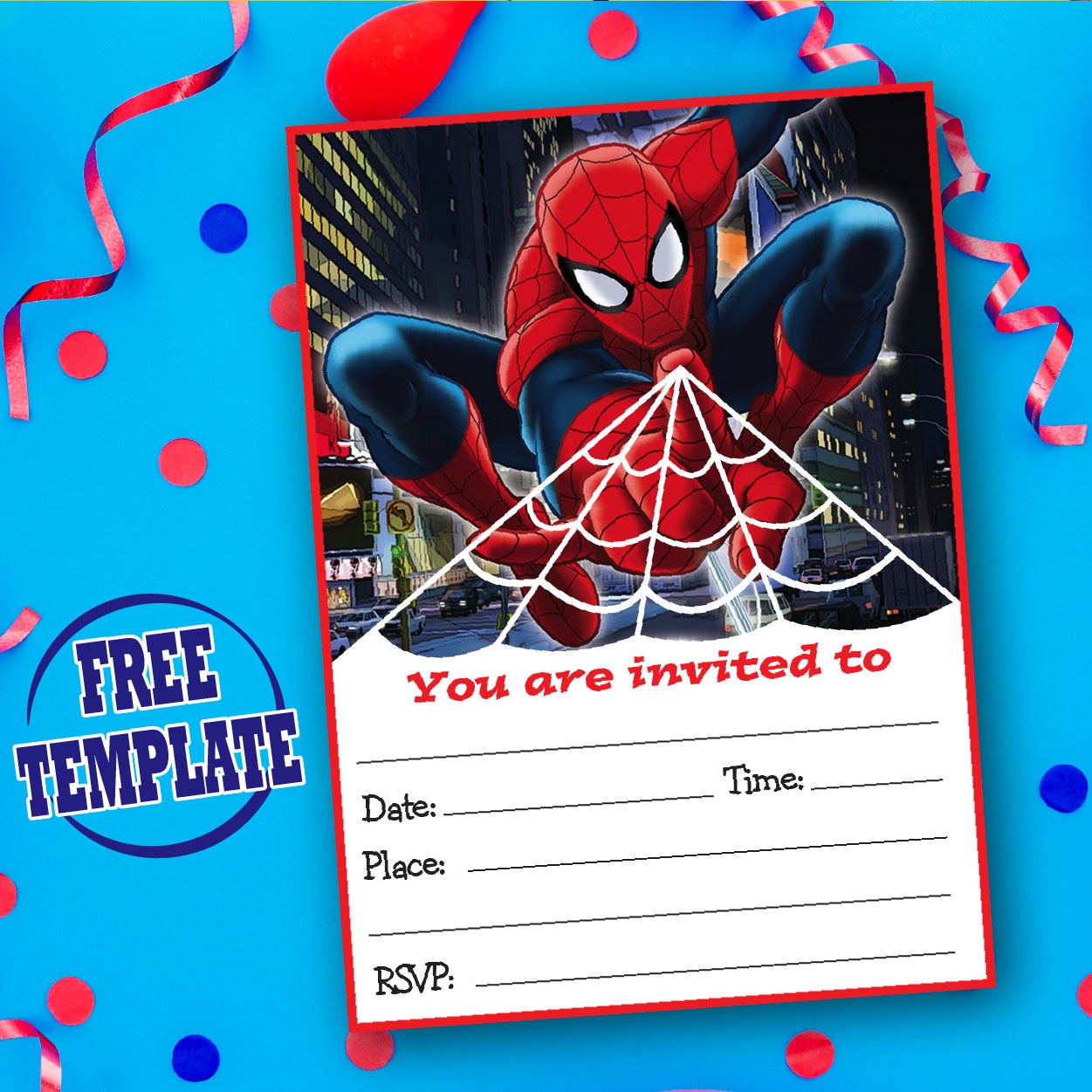 Free Printable Spiderman Birthday Invitation Template Vrogue co