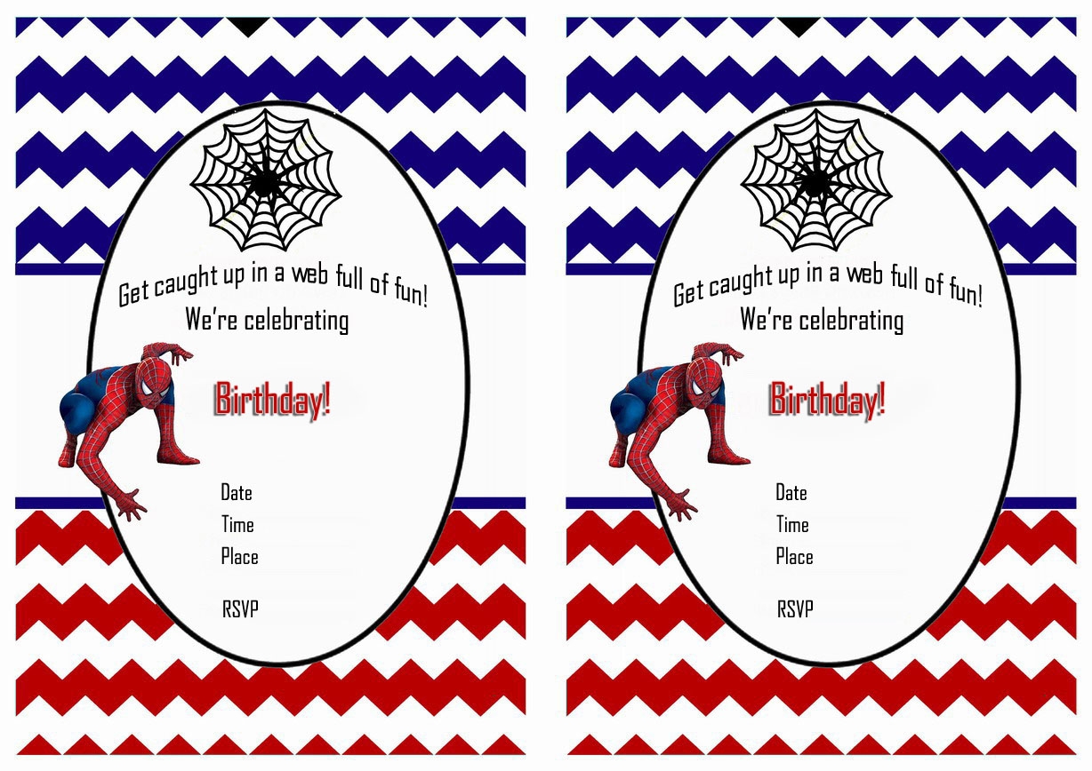 Free Printable Spiderman Birthday Invitations Free Printables
