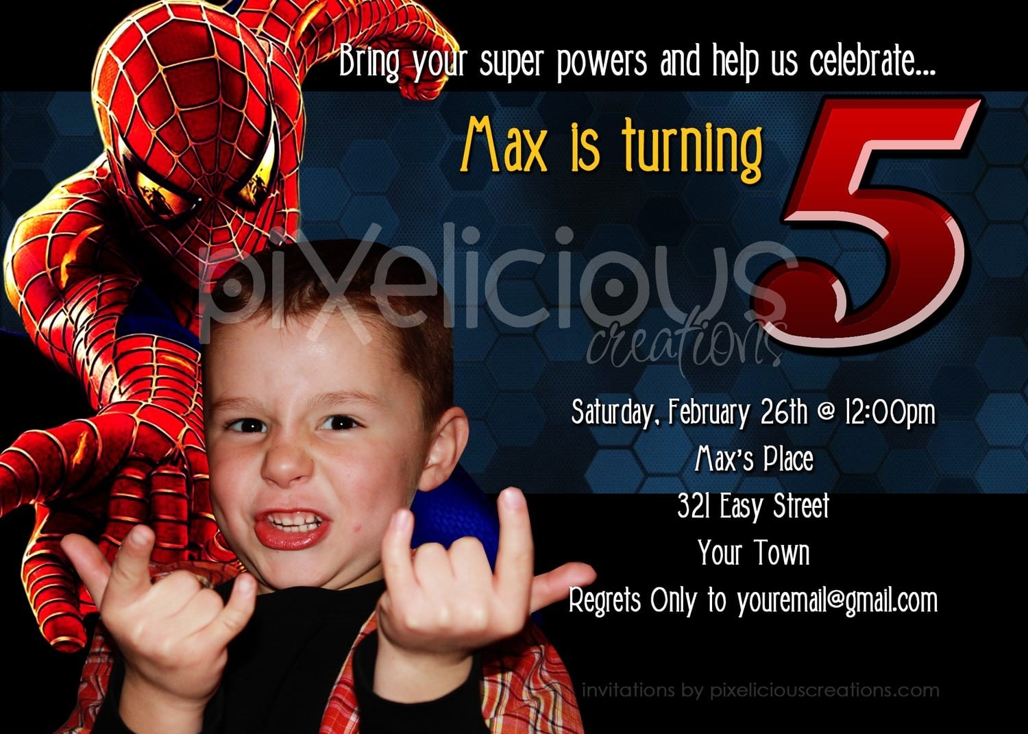 Free Printable Spiderman Invitations