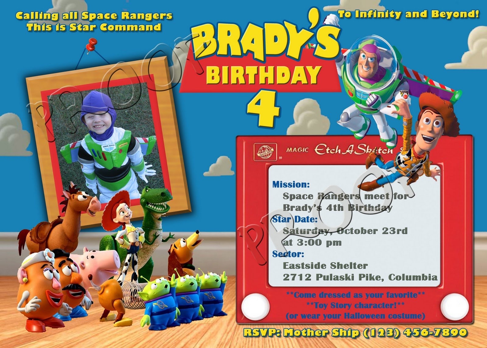 Free Printable Toy Story Birthday Invitations Drevio Invitations Design