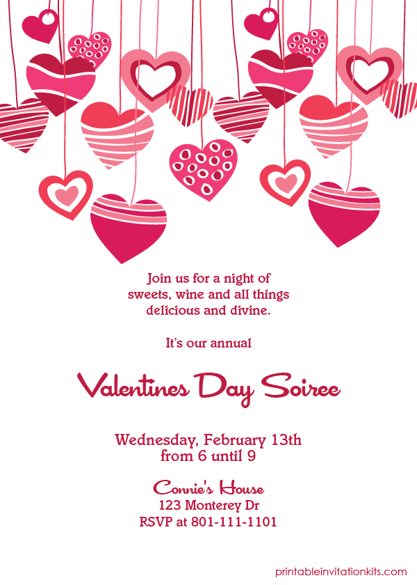 Free Printable Valentine Invitation Templates Best Templates Resources
