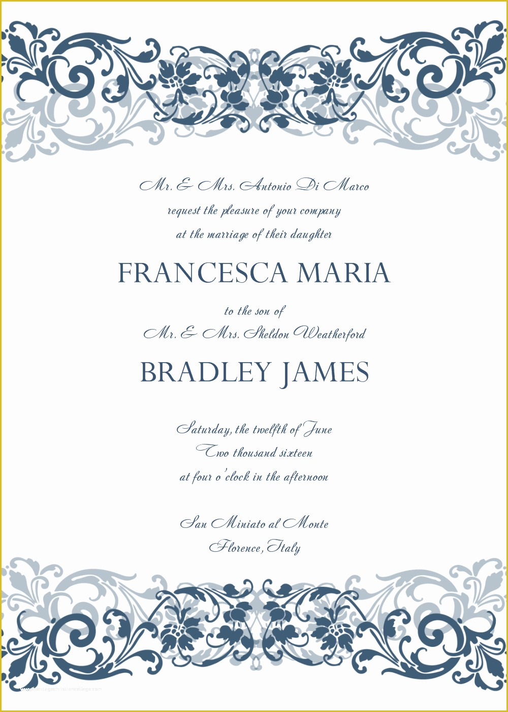 Free Printable Wedding Invitations Templates Downloads Of 8 Free 