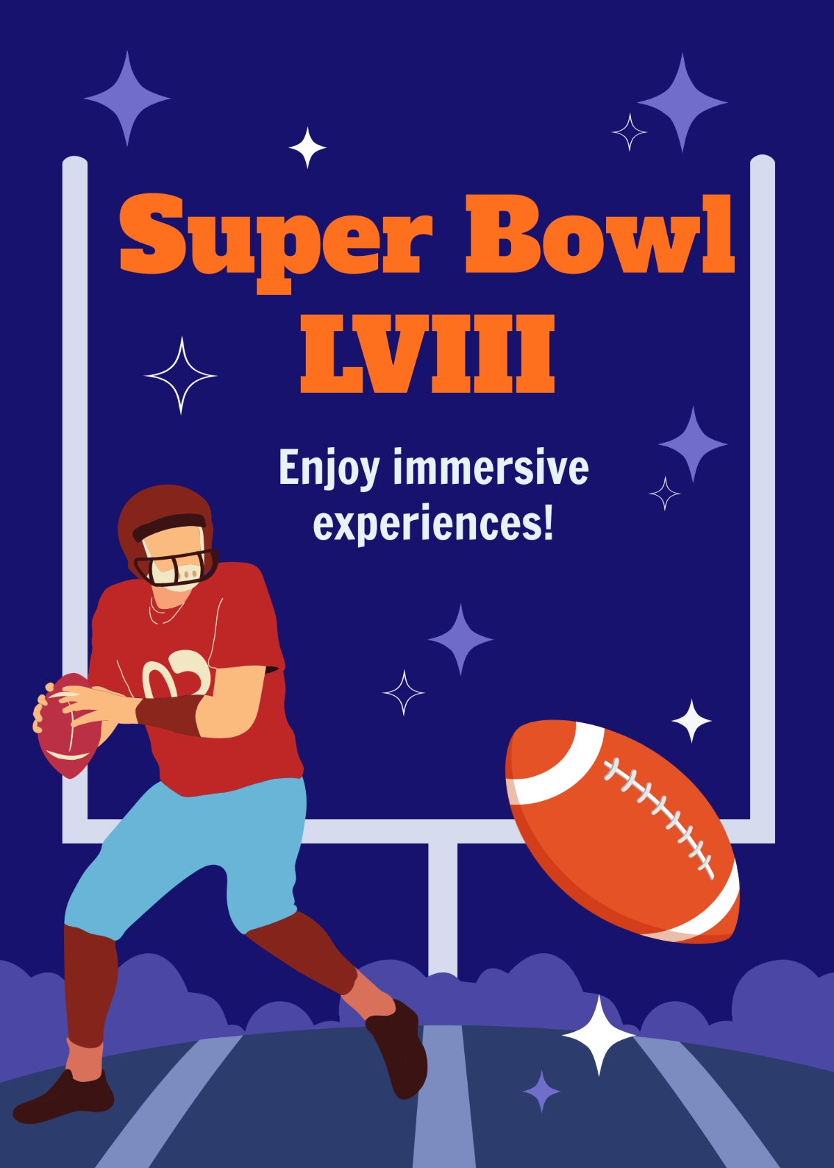 Free Super Bowl Invitation Template To Edit Online