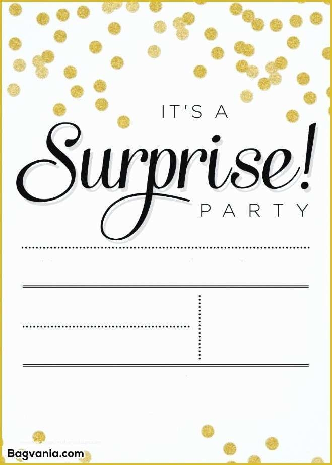 Free Surprise 50th Birthday Party Invitations Templates Of 50th 