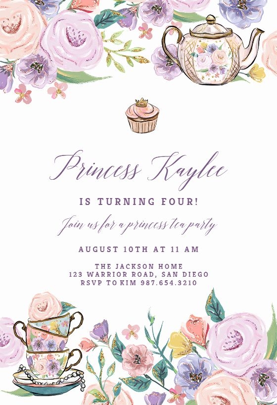 Free Tea Party Invitation Templates Dev onallcylinders