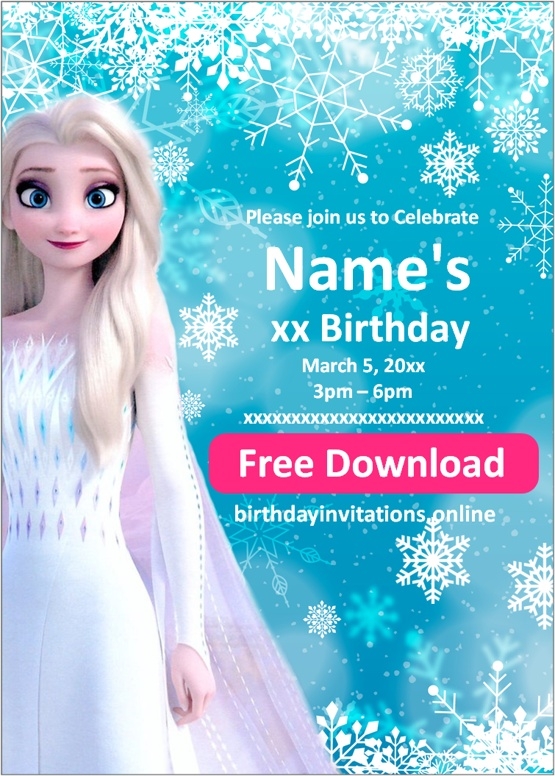 Frozen Birthday Invitations Birthday Invitations