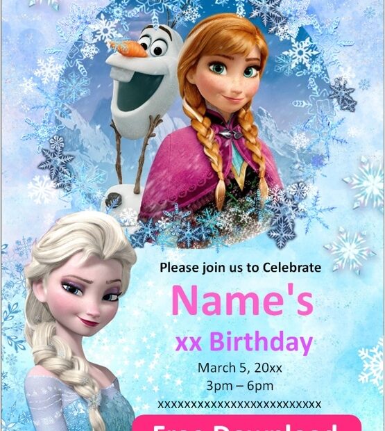 Frozen Birthday Invitations Birthday Invitations