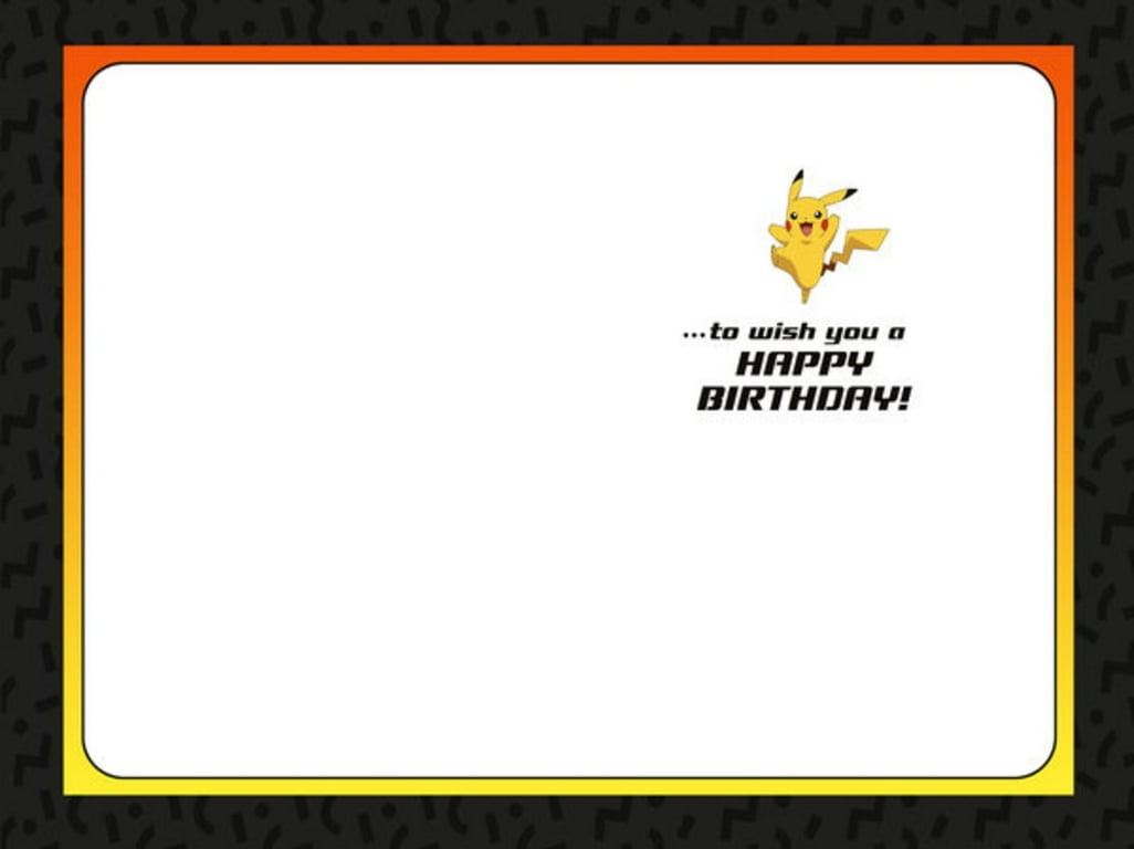 Hallmark Pok mon Birthday Card Wild Pikachu Walmart 