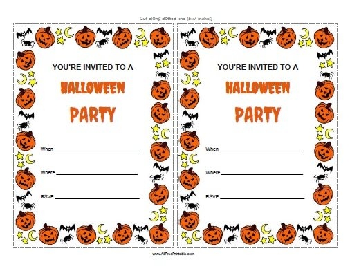 Halloween Invitations Free Printable