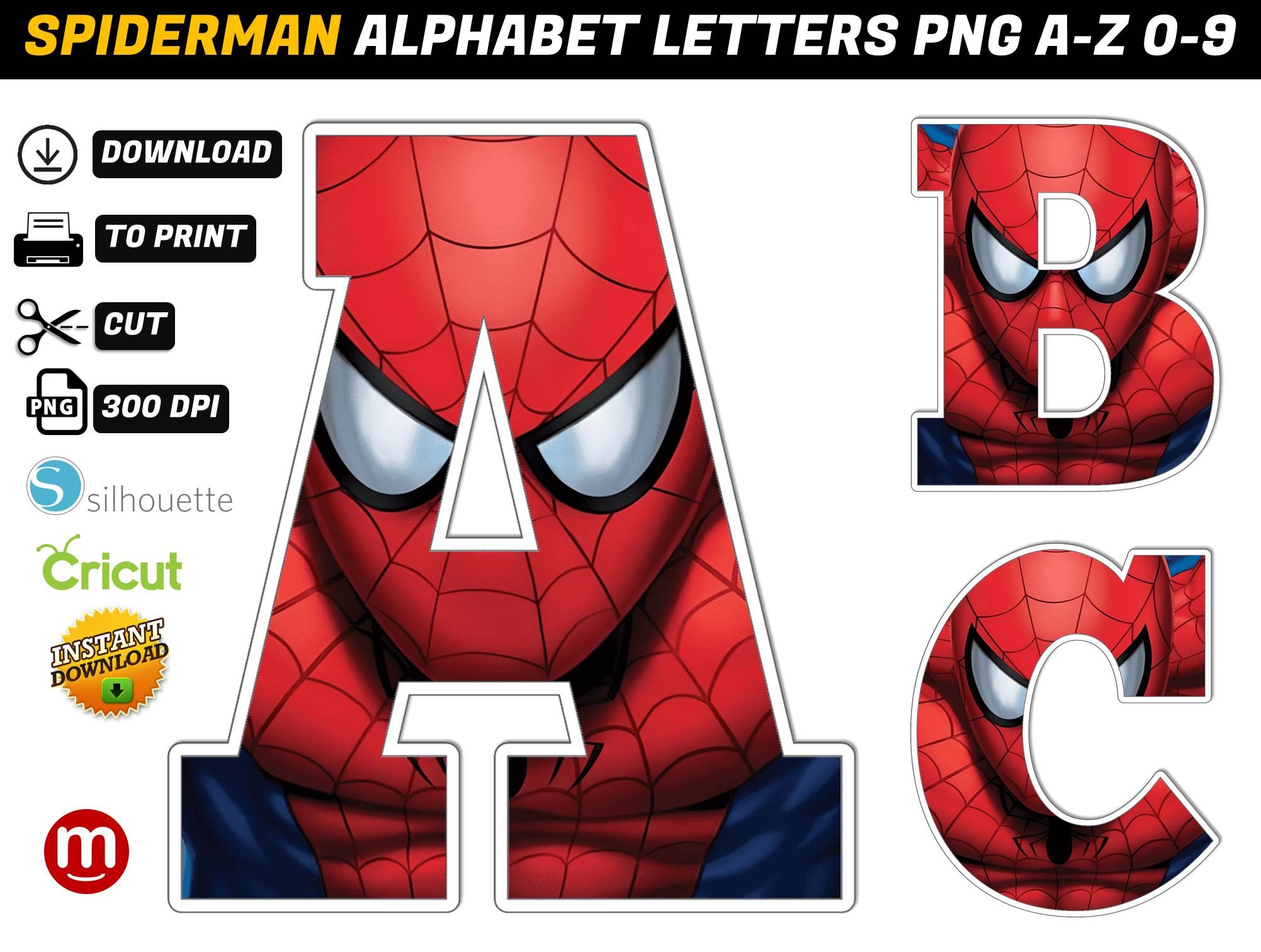 Happy Birthday Banner Free Printable Spiderman Alphabet Letters 