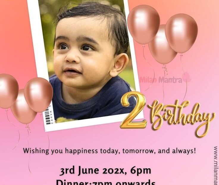 Happy Birthday Invitation Card And Template E Card Milan Mantra
