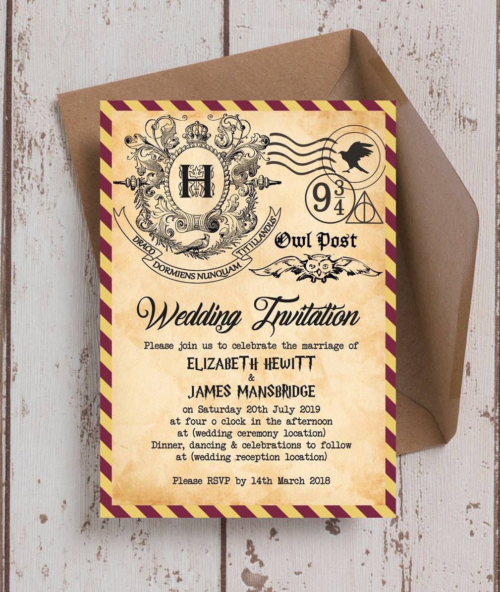 Harry Potter Invites Printable Printable Templates Free