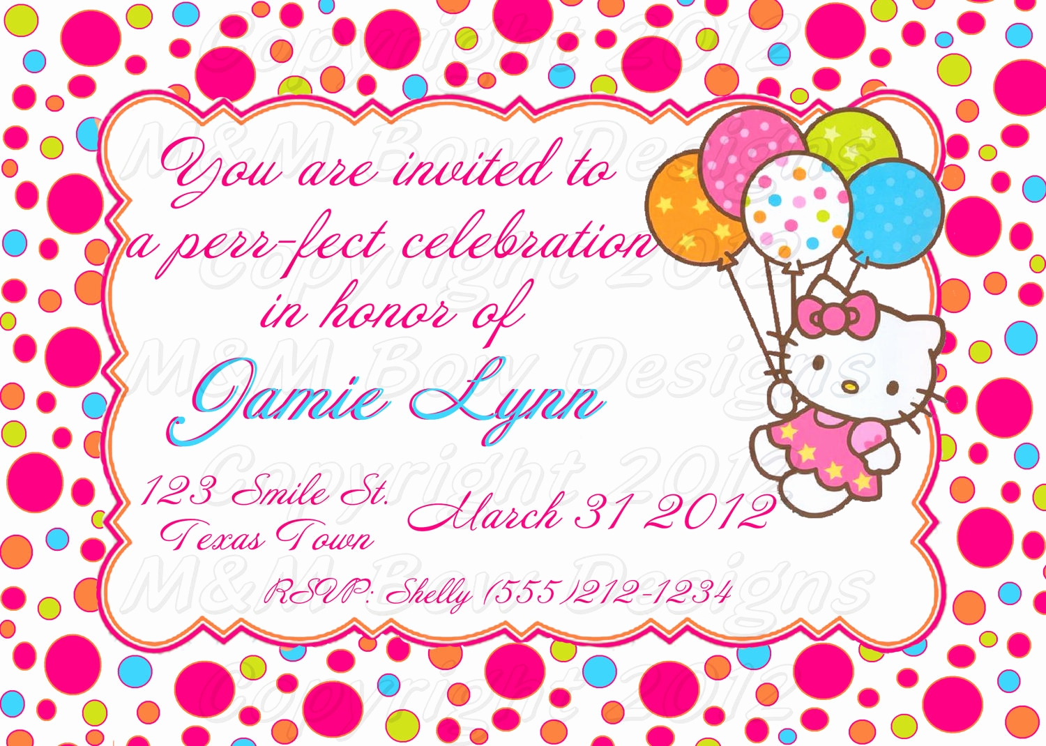 Hello Kitty Printable Invitation New Diy Printable Hello Kitty Birthday 