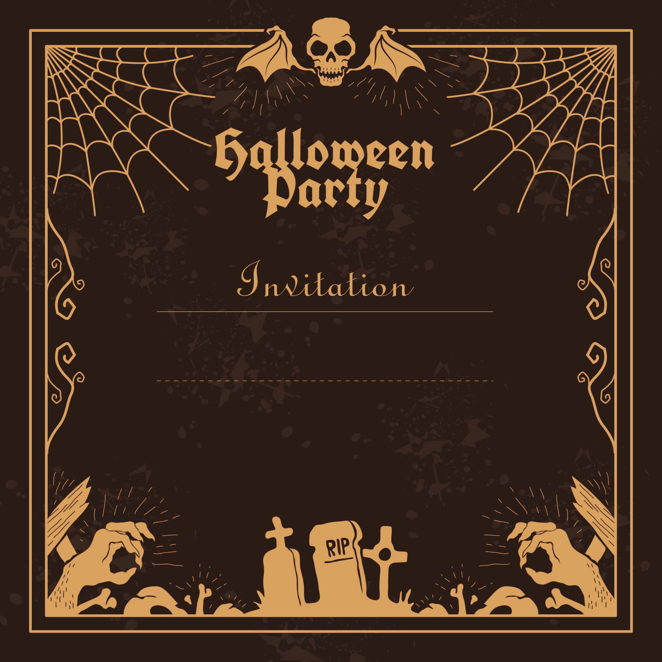Home Halloween Invites 10 Free PDF Printables Printablee