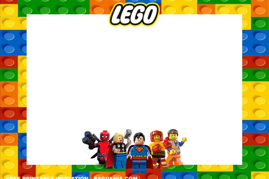 Lego Birthday Invitation Template