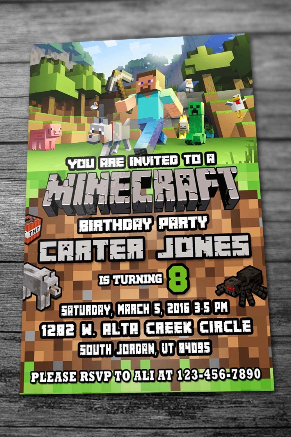 Minecraft Invitation Template Modern Resume Template Word