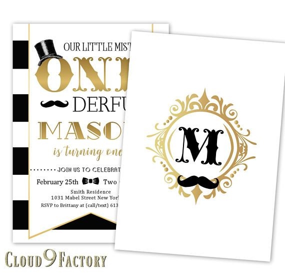 Mr Onederful Invitation Template Free