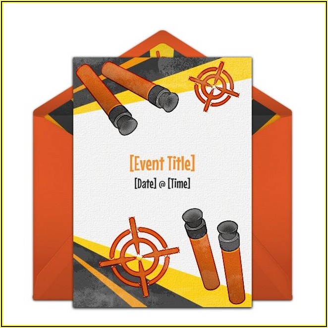Nerf Gun Invitation Template Free Template 1 Resume Examples 