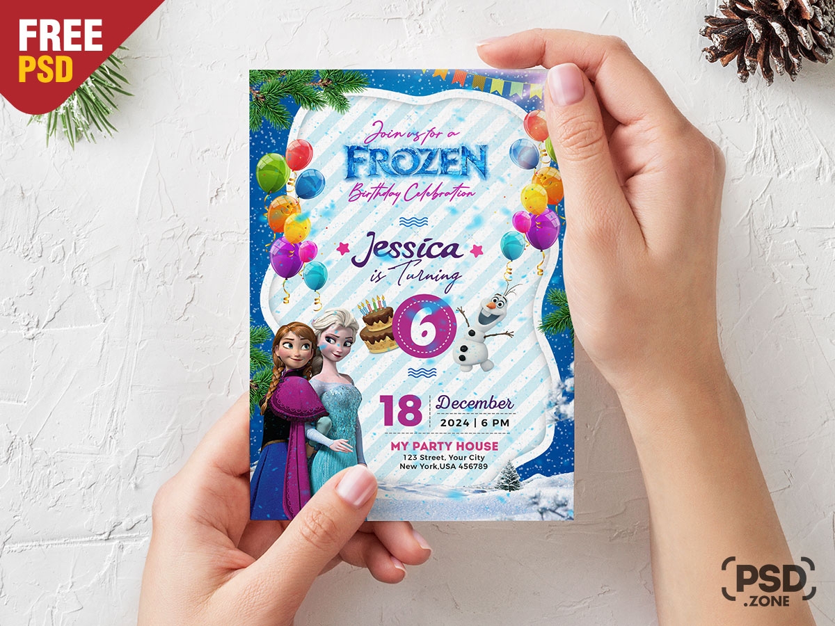 Party Invitation Card Psd Template Infoupdate