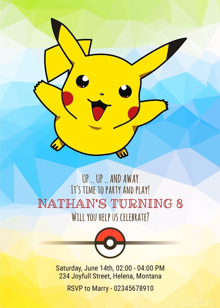 Pokemon Invitation Template Free Invitationpiper78