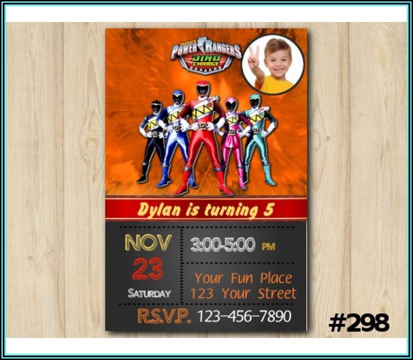 Power Rangers Invitations Template Free Template 1 Resume Examples 