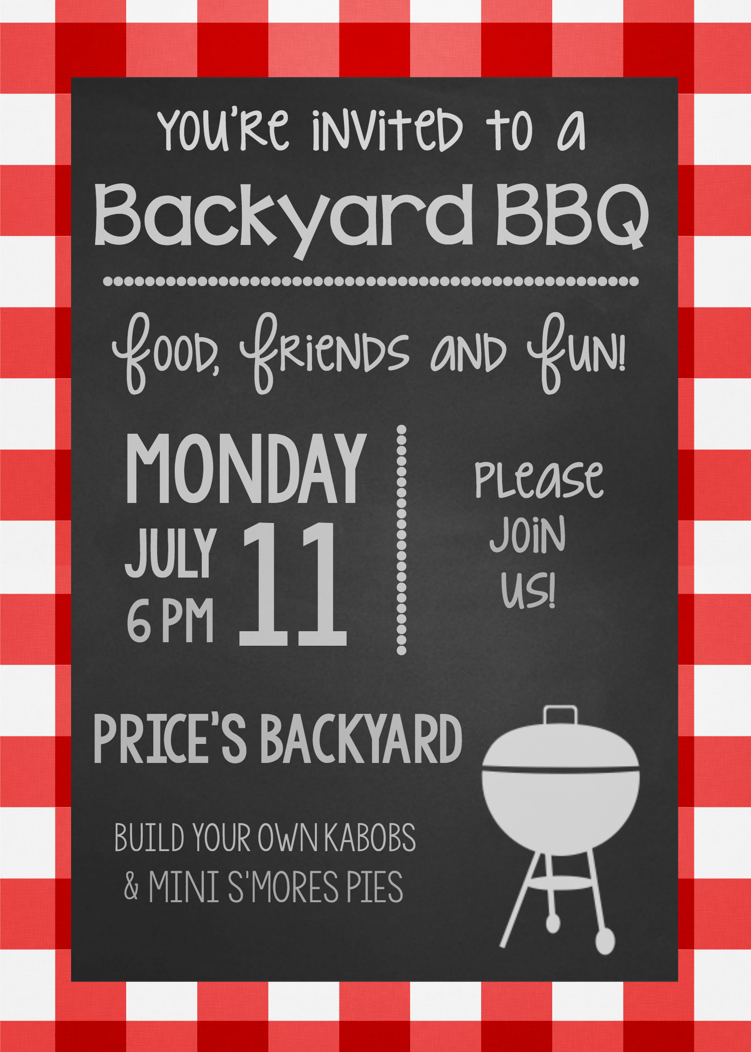 Printable Bbq Invitations Printable Word Searches