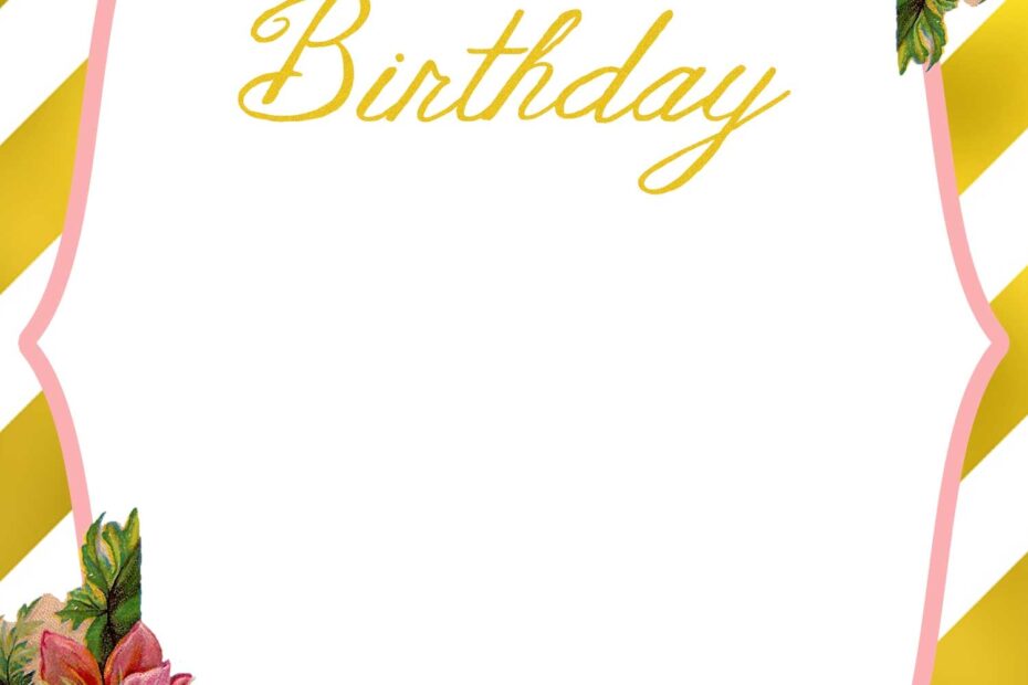 Printable Birthday Invite Template