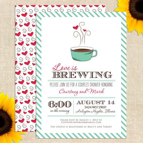 Printable Couples Wedding Shower Invitations Invitation Design Blog