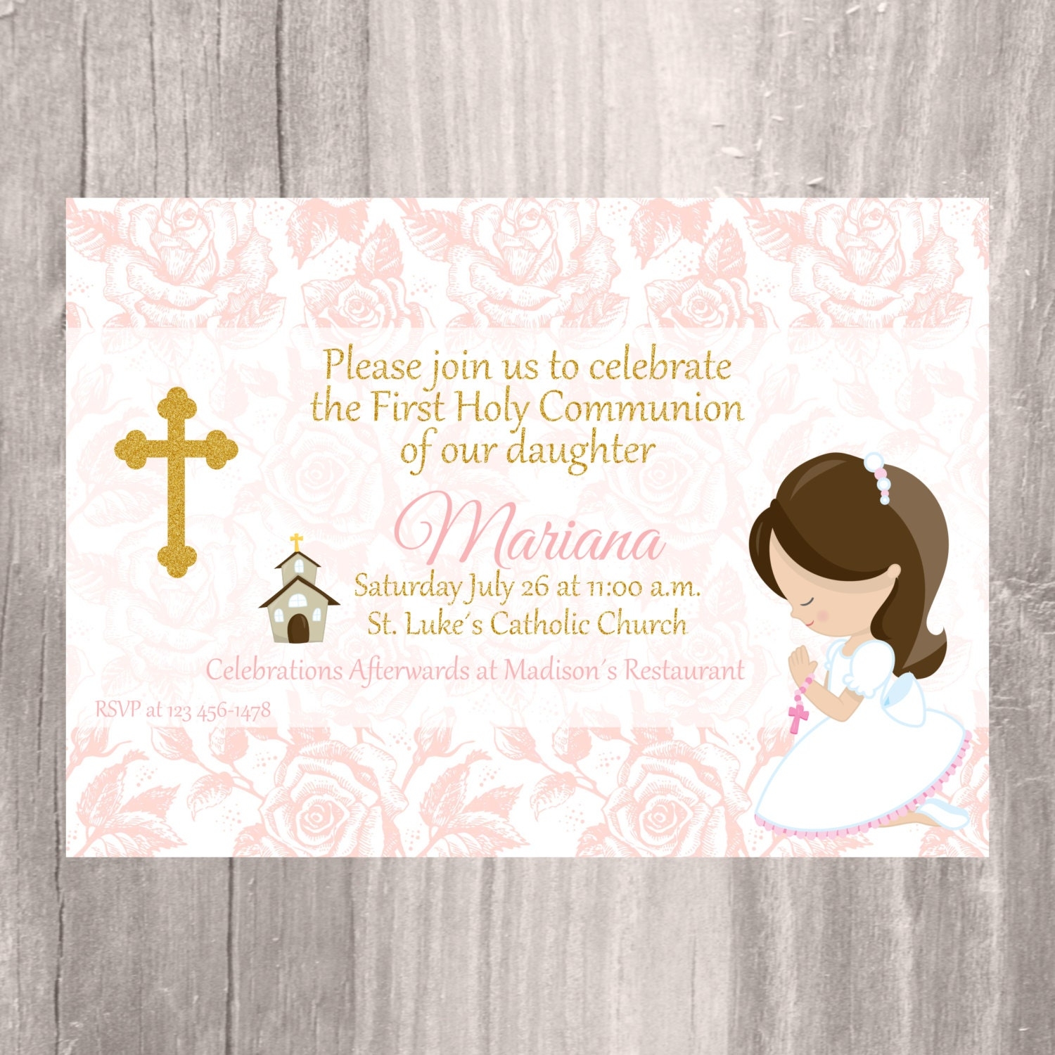 Printable First Communion Invitations Printable Word Searches