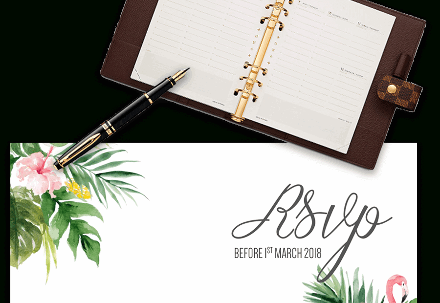 Printable Free Wedding Rsvp Template Cards Microsoft Word Free