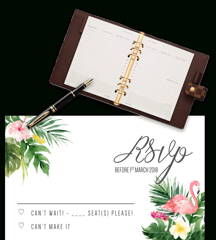 Printable Free Wedding Rsvp Template Cards Microsoft Word Free 