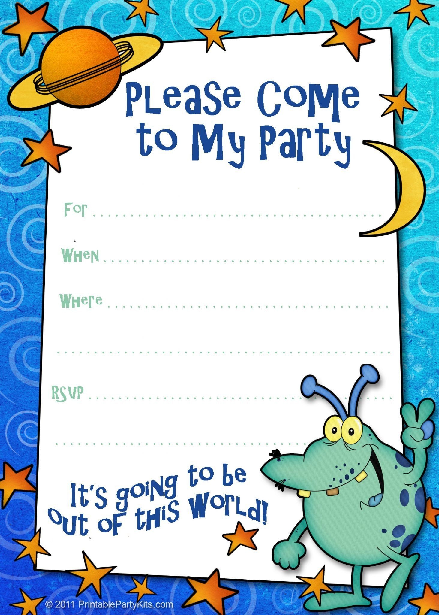 Printable Party Invites