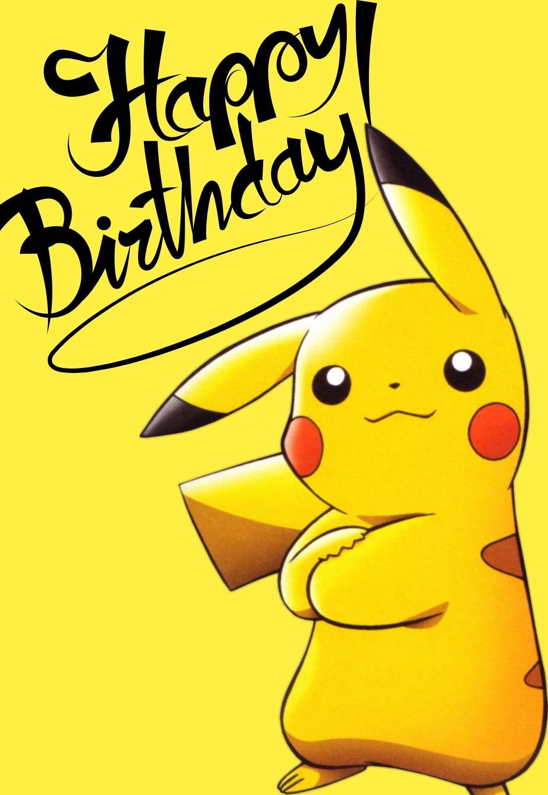 Printable Pokemon Birthday Cards PRINTBIRTHDAY CARDS