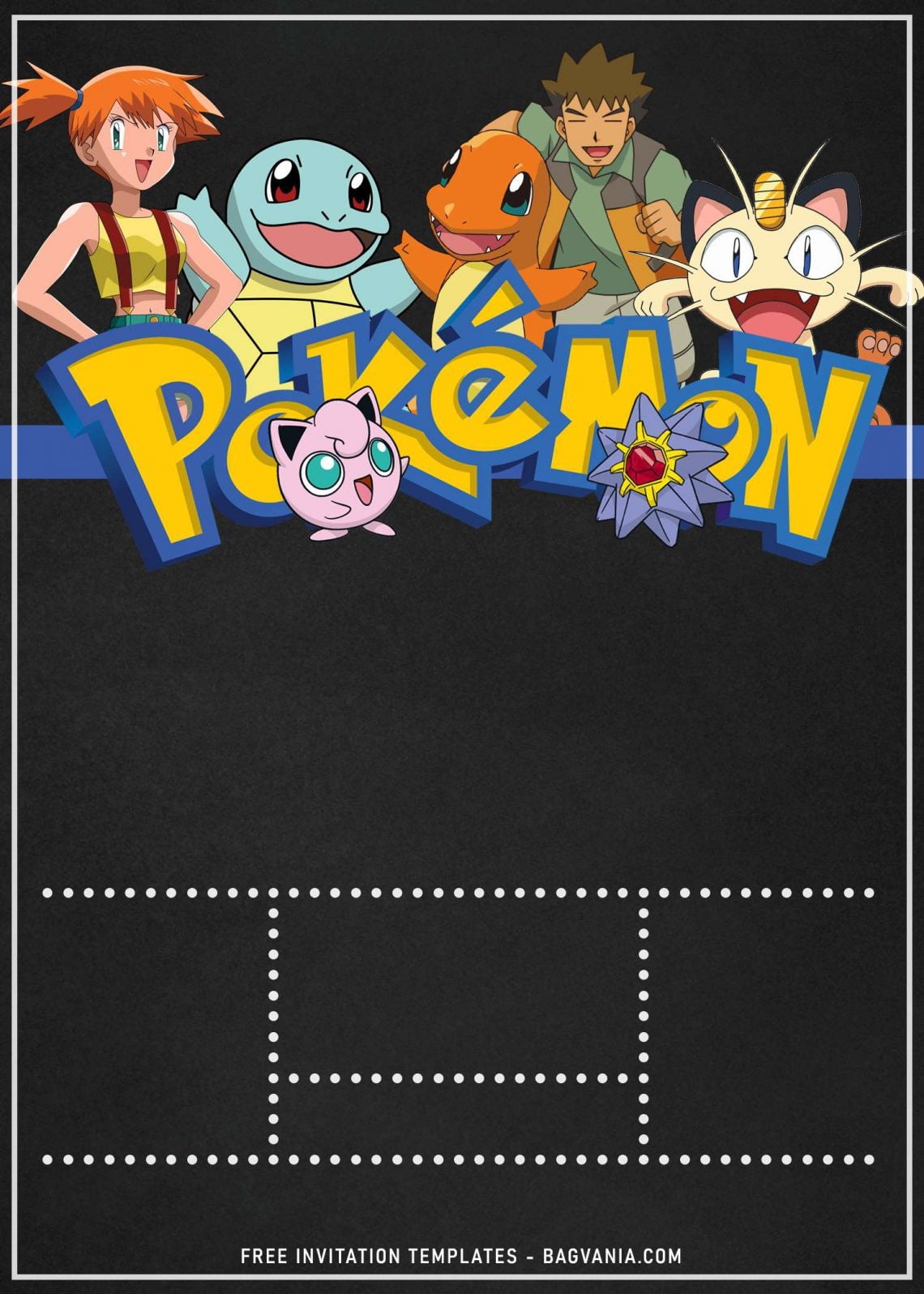 Printable Pokemon Birthday Invitations