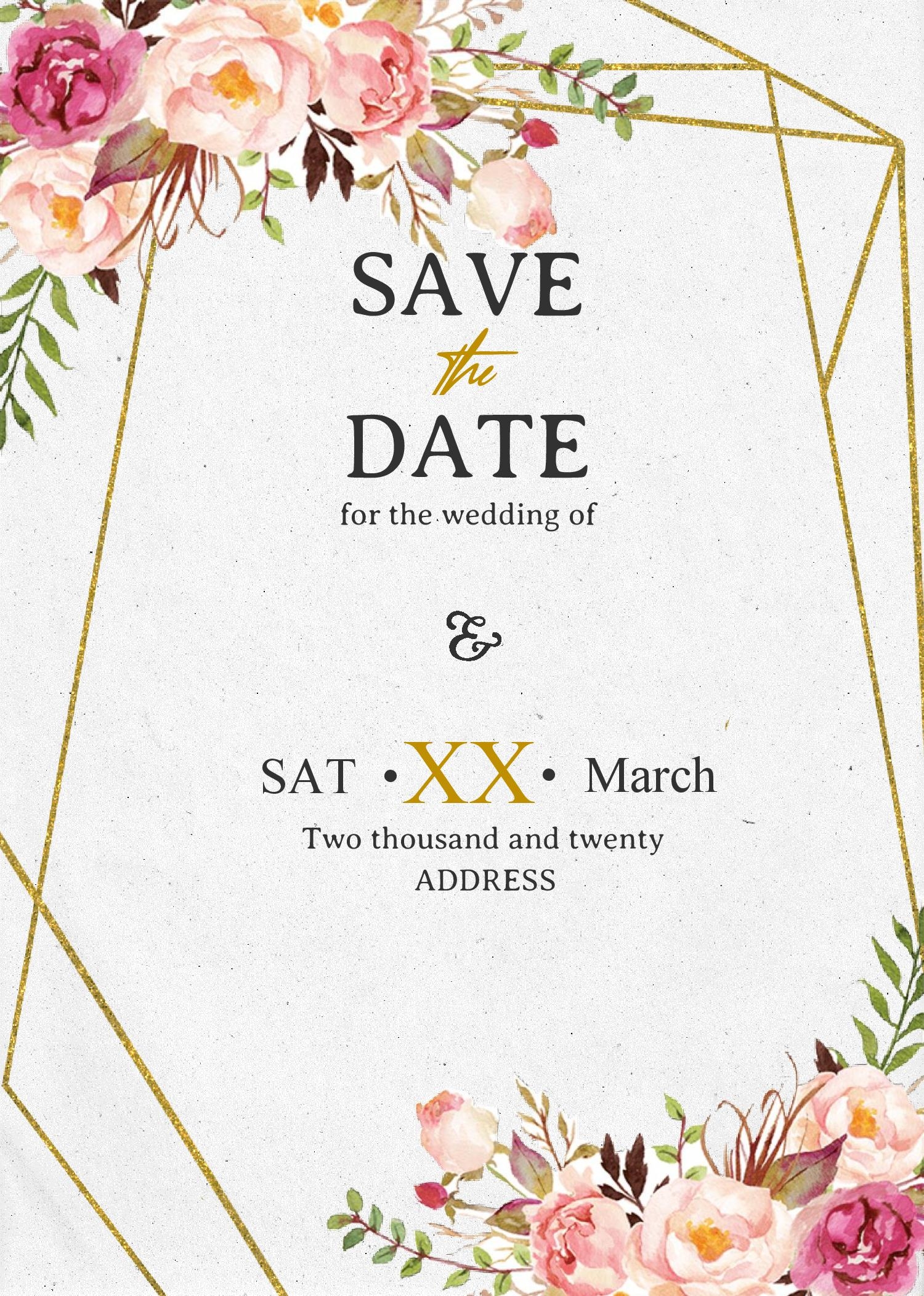 Printable Save The Date Invitations