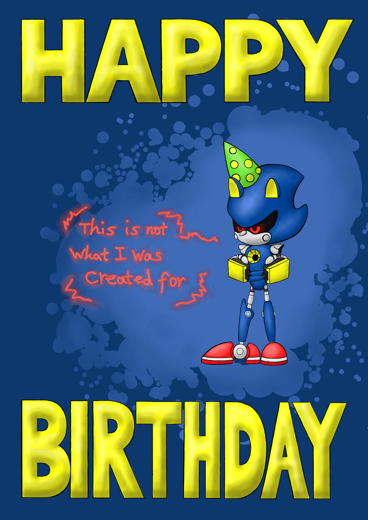 Printable Sonic Birthday Card