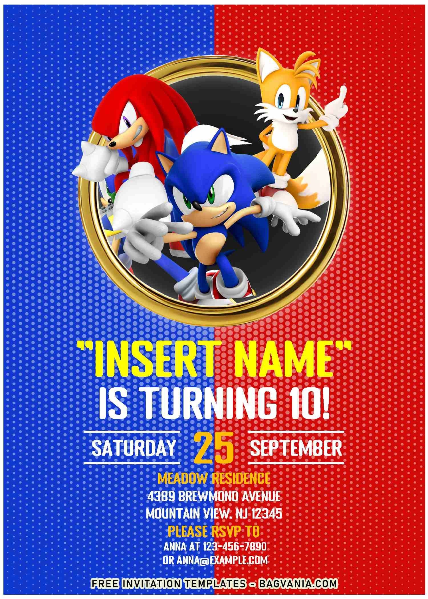 Printable Sonic Invitations Printable New Year Banners