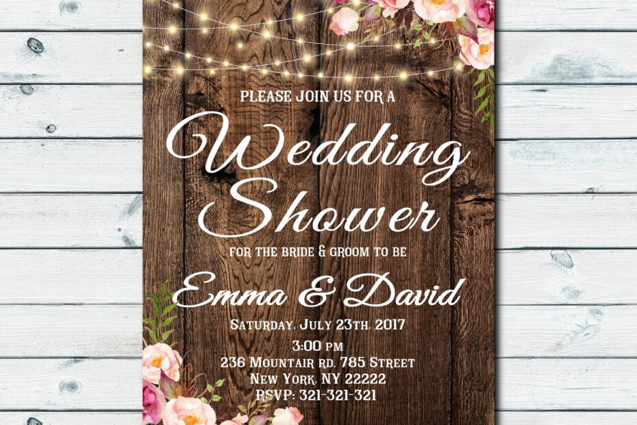 Printable Wedding Shower Invitations