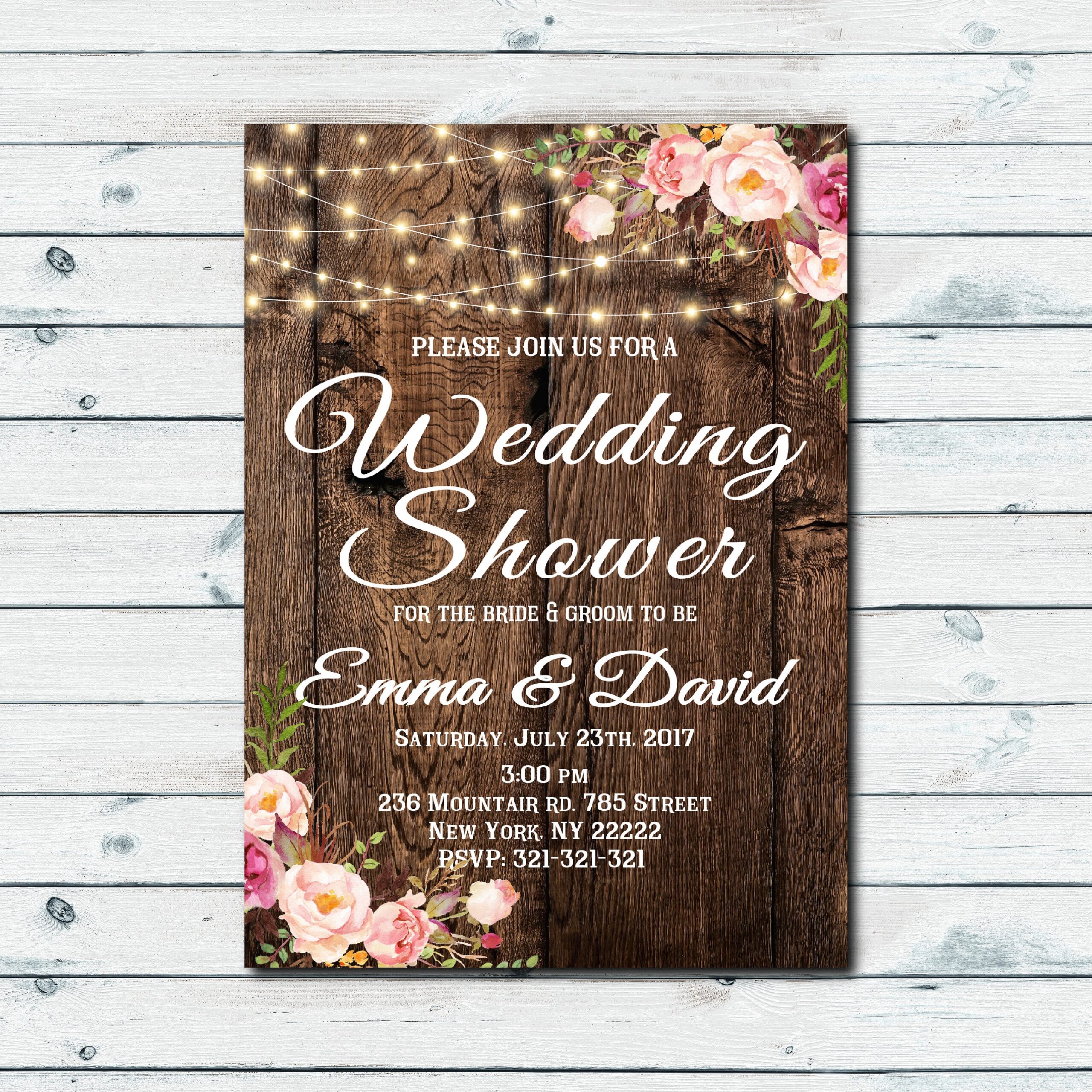 Printable Wedding Shower Invitations