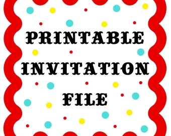 Same Day Printable Invitations